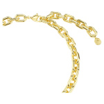 Idyllia necklace Mixed cuts, Heart, Key, Multicolored, 18K gold finish